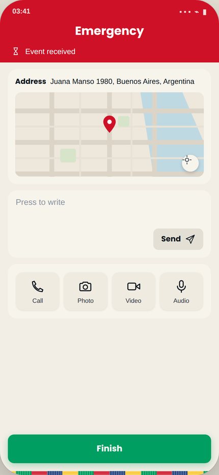 Kinga app — Emergency